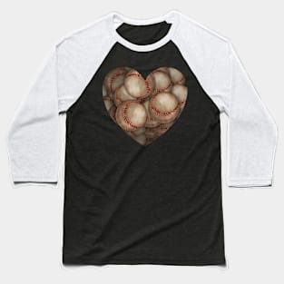 I Love Baseball, Heart Shaped Baseball Baseball T-Shirt